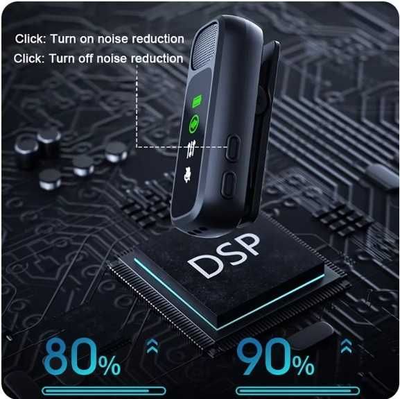 K30 безжичен петличен микрофон с калъф за зареждане