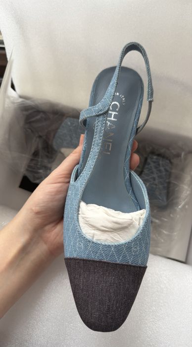 Chanel slingback , шанель обувь