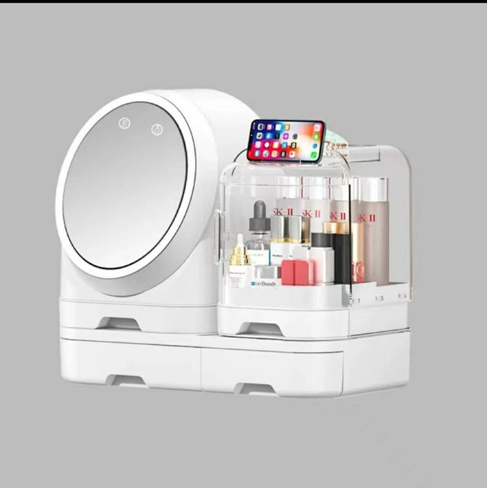 Вращающийся органайзер для макияжа.