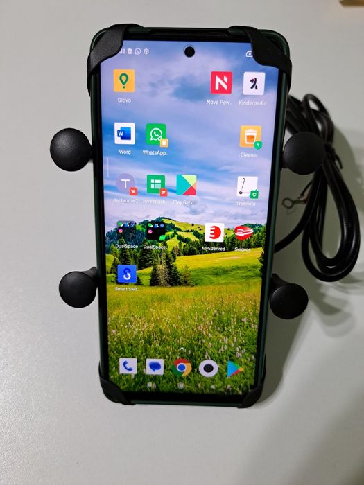 Suport telefon moto ATV X-Grip cu incarcare priza USB, 2.0 amperi Nou!