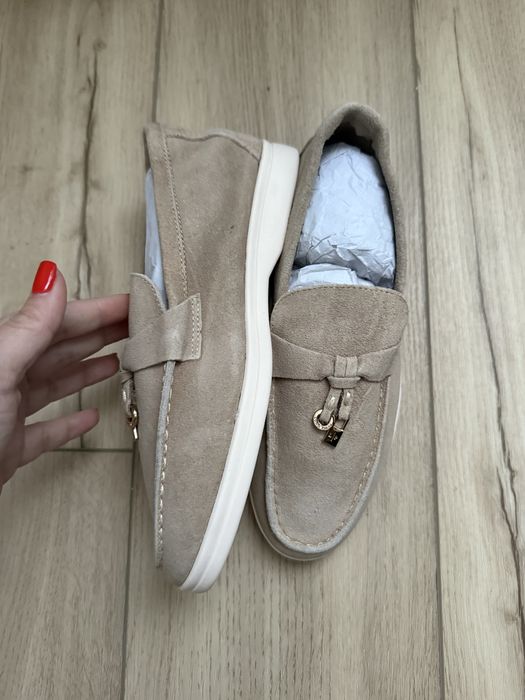 Mocasini LP piele intoarsa noi