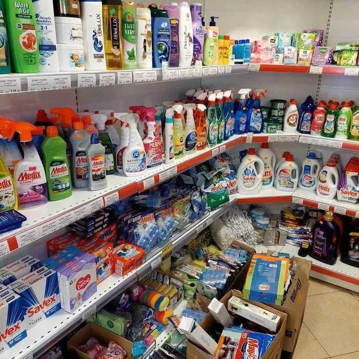 Метални стелажи за перилни и почистващи препарати - НОВИ НАЛИЧНИ