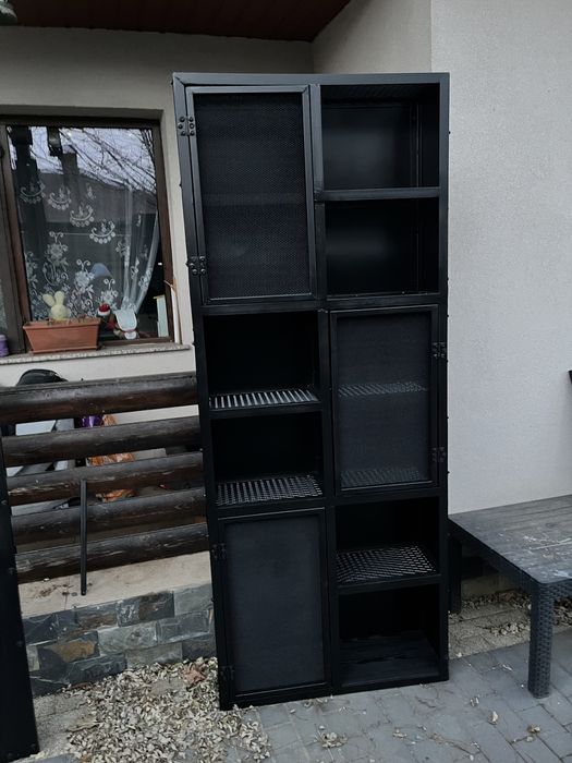 Raft stil industrial cu usi plasa - orice dimensiune dorita