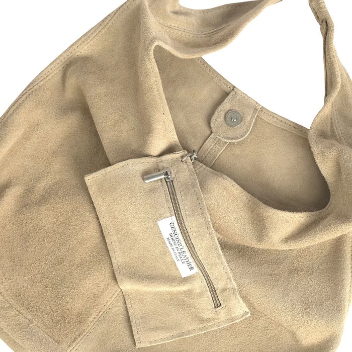 Чанта от естествен велур