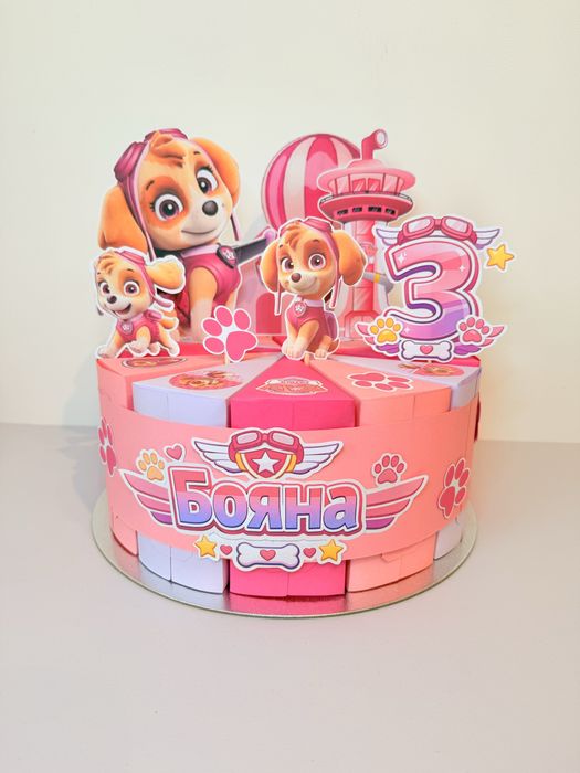 Скай Sky хартиена торта за рожден ден и парти
