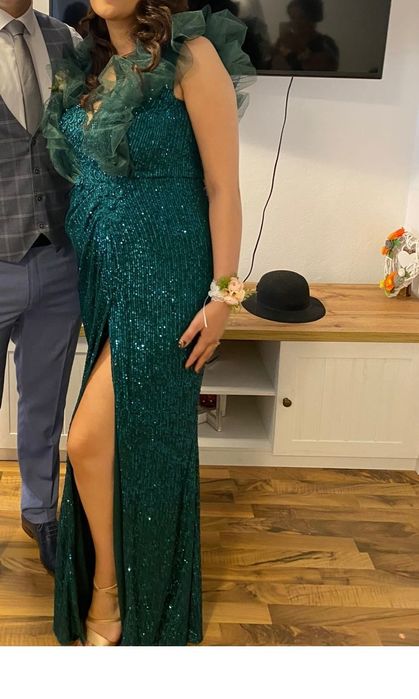 Rochie eleganta lunga cu paiete pentru gravide