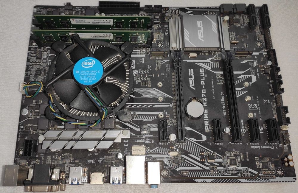 Дънна Платка : ASUS PRIME H270-PLUS/Процесор : CELERON G3930 & Памети.