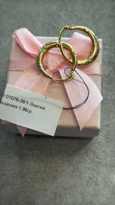 Златни Обеци 1.86гр 14к