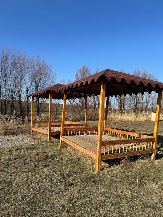 Тапчан полностью из дерева