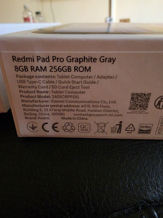 Таблет Redmi Pad Pro  Graphite Gray 8GB  RAM 256GB ROM Wi fi