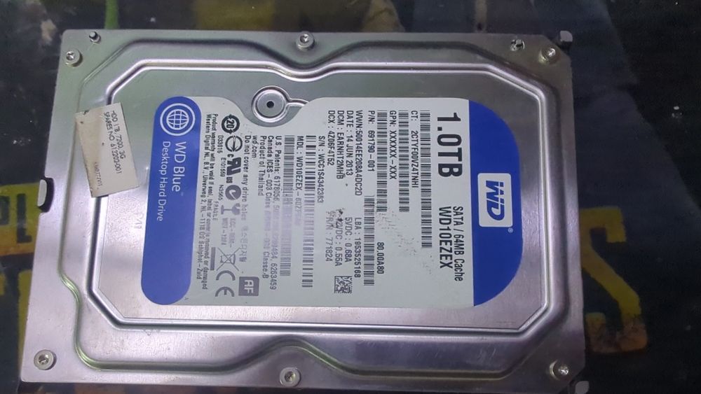 Продать жесткий диск 1тб 10тыщ +500гб бонусом