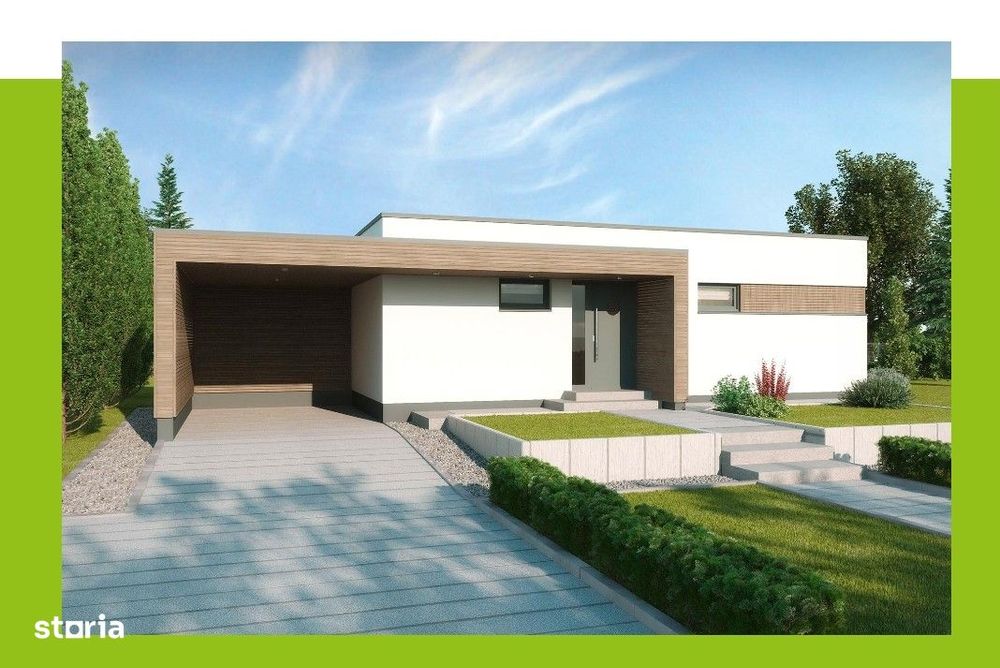 Vand casa la rosu,stil mediteranean, in Calugareni -Arad