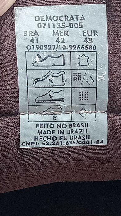 Кроссовки кожа маде Бразилия