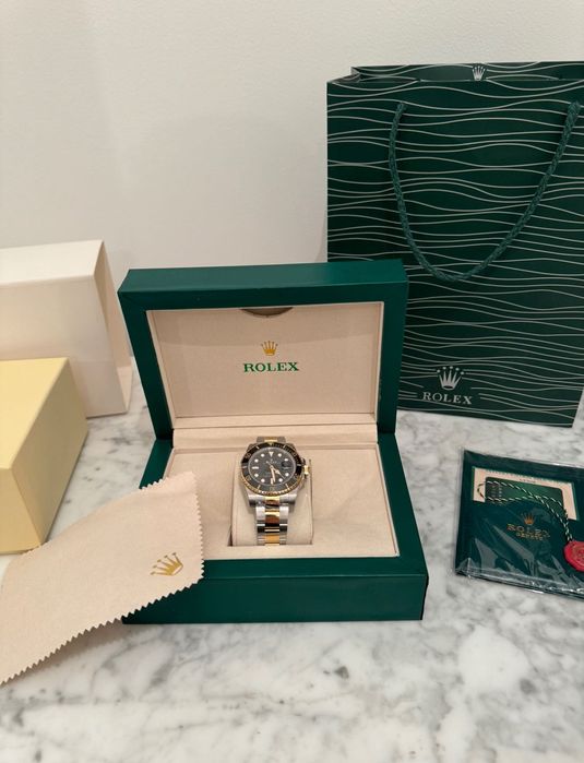 Ceas Rolex Automatic Submariner Date 41 mm Oystersteel gold nou