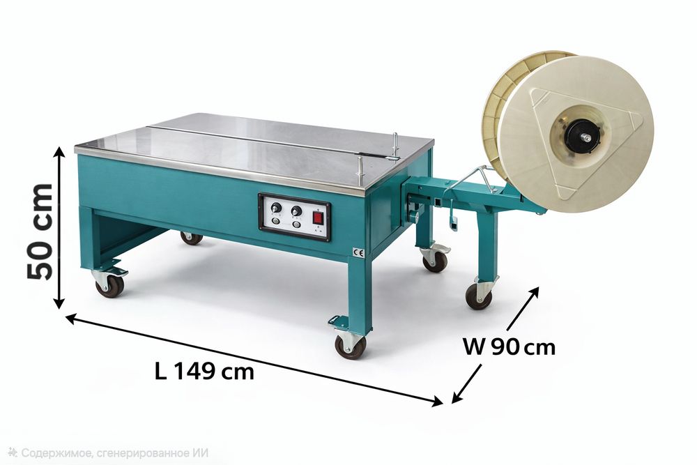 Полуавтоматическая стреппинг упаковочная машина полипропиленовая Лента