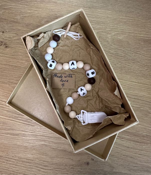 Именен и класически гризалка от 100% хранителен силикон