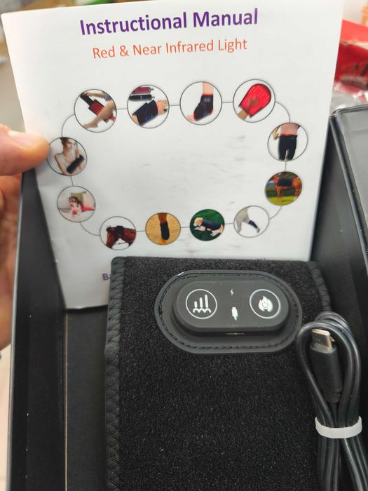 Чисто нов колан за инфрачервена и червена светлинна терапия (Red Light Therapy) с нагрев