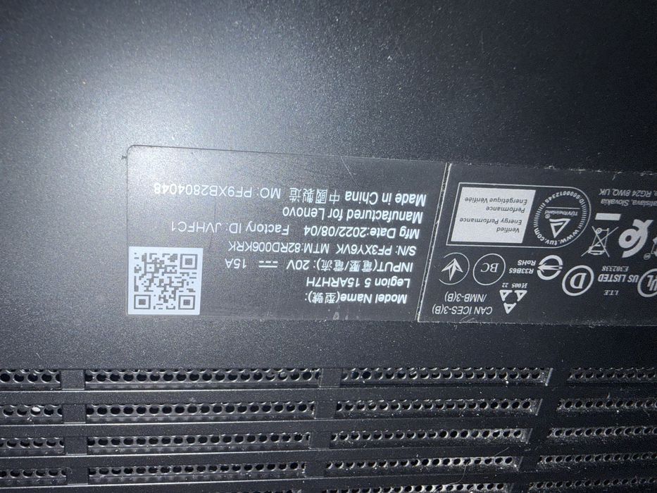 Lenovo Legion 5 15ARH7h