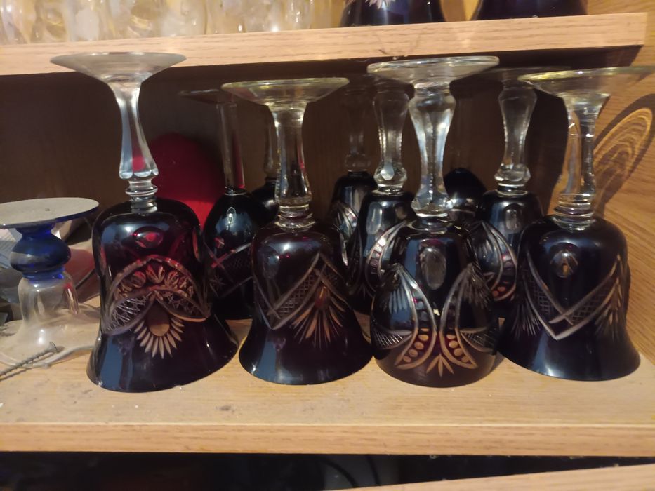 Pahare din Cristal Rubin