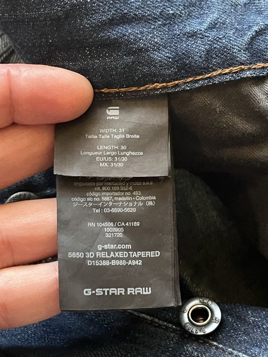 G Star RAW : 5650 Relaxed Tapered -  размер 32 / Оригинал