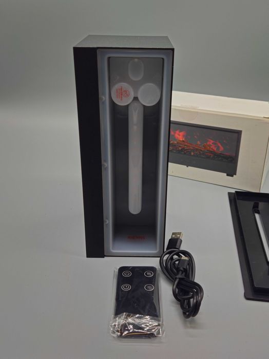 Ултразвуков арома дифузер,овлажнител с ефект „камина“ LED режим,топ!