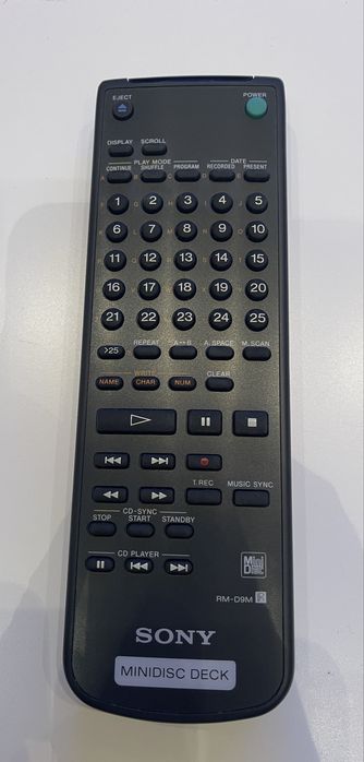 Telecomanda Minidisc Sony  RM-D9M