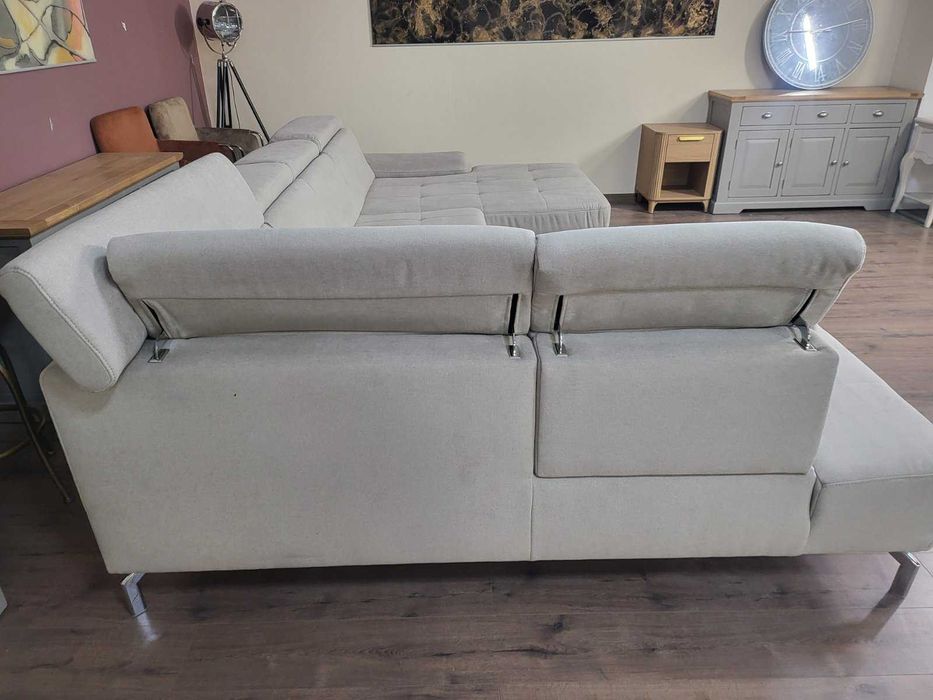 Бежов П - образен ъглов диван ZE-EM20021