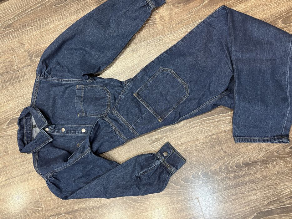 Дамски дънков гащеризон.Нов!