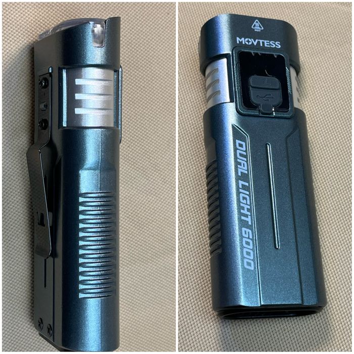 мощен Led Cree  Фенер двоен акумулаторен fener