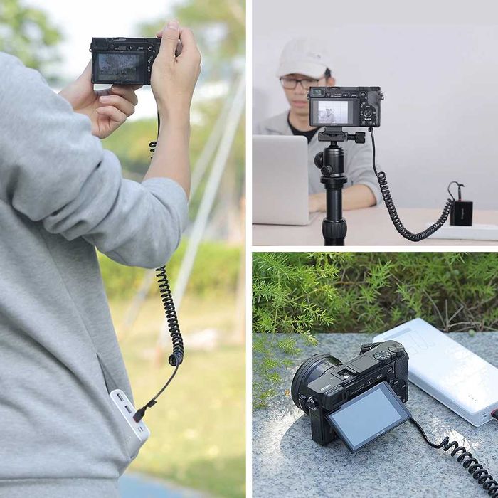 Alimentator USB-C NP-FW50 Sony ZV-E10 A6500 A6400 A7 A7II A7RII A7SII