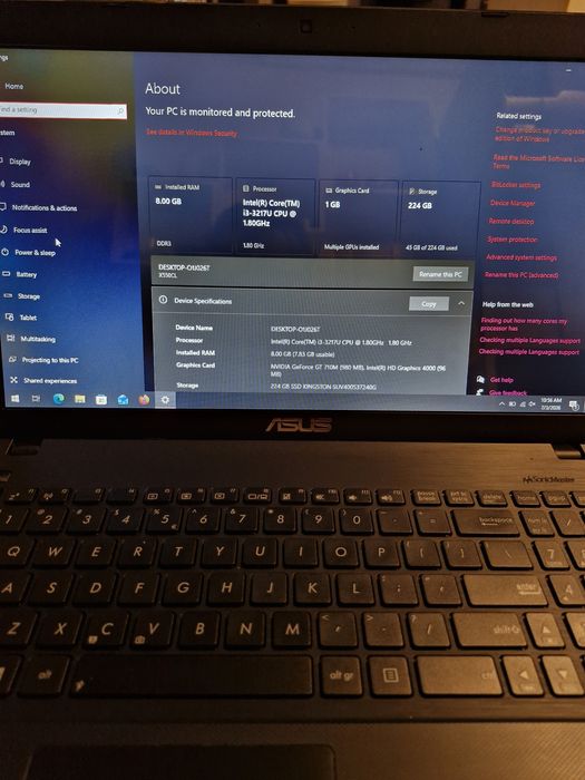 Laptop Asus 552c
