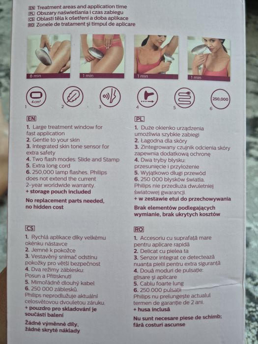 Epilator IPL Philips , 250000 implulsuri