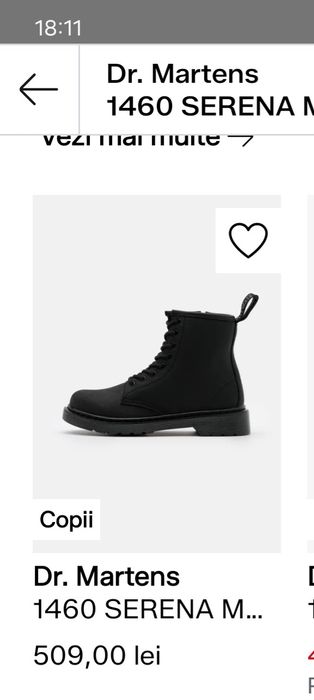 Bocanci Dr. Martens copii