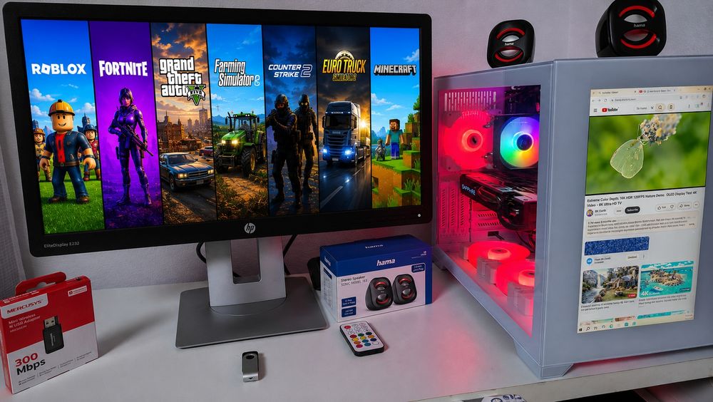 PC Gaming cu Display în Carcasă – i7 6700K • 16GB RAM • RX 570 4GB • Pachet Complet
Vând PC Gaming