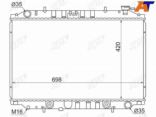 Радиатор Nissan Largo