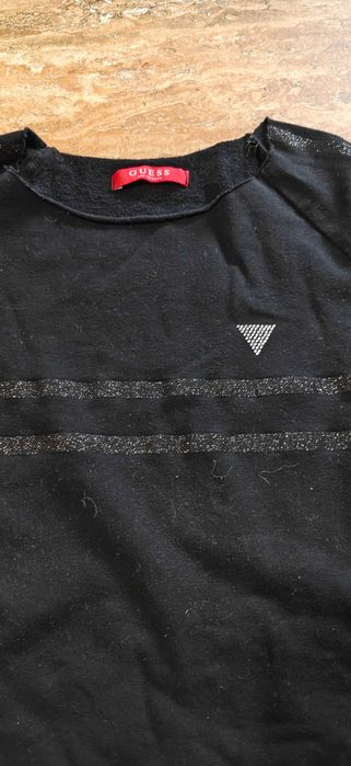 Guess Los Angeles черна плътна блуза