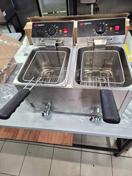 Професионален двоен електрически фритюрник GGM Gastro