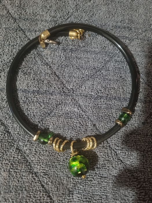 Колье Муранское стекло на каучуке