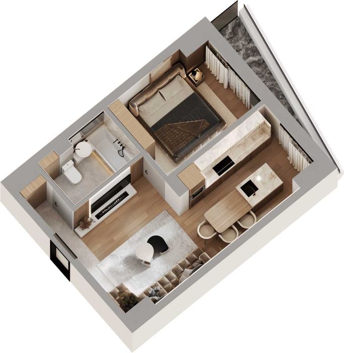Apartament 2 camere Concept Life – Dacia, lângă Lidl – 61.500 €