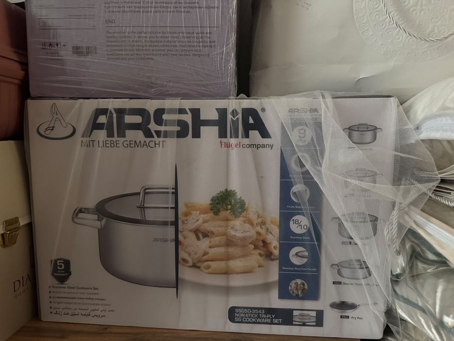 Смешанный набор кастрюль ARSHIA 9в1