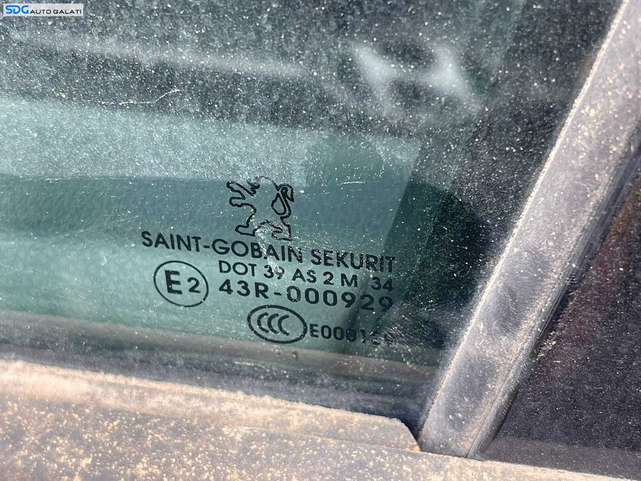 Geam Sticla Culisant de pe Usa Portiera Stanga Fata Peugeot 3008 2009 - 2016 [C6176]