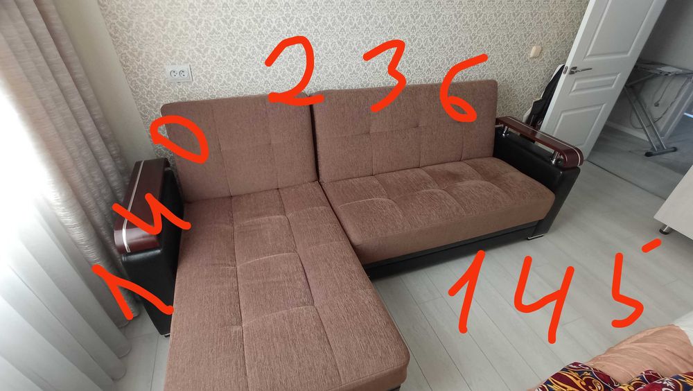 Угловой раскладной диван