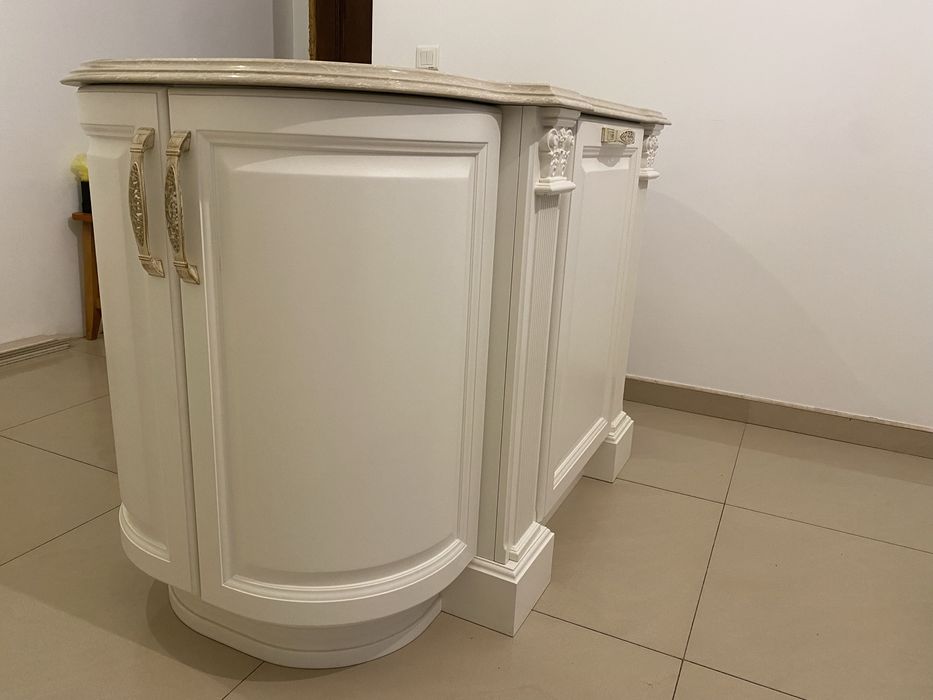 Insula/mobila Bucatarie cu blat Quartz  L140cm/l80cm