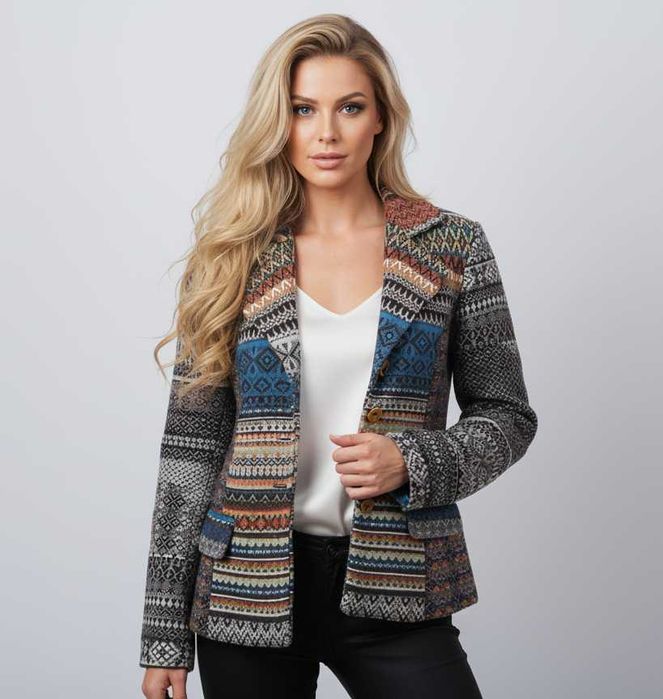 Ivko Knit Blazer - Оригинално дамско сако размер 38 / M гр. Пловдив ...