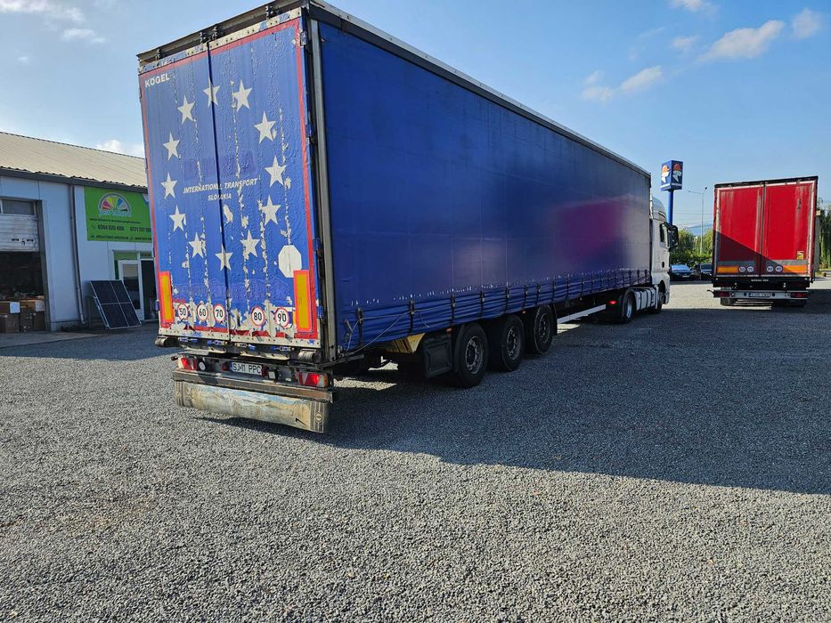 Man Tgx 18.480  EEV 2014 cap tractor  semiremorca prelata kogel Krone