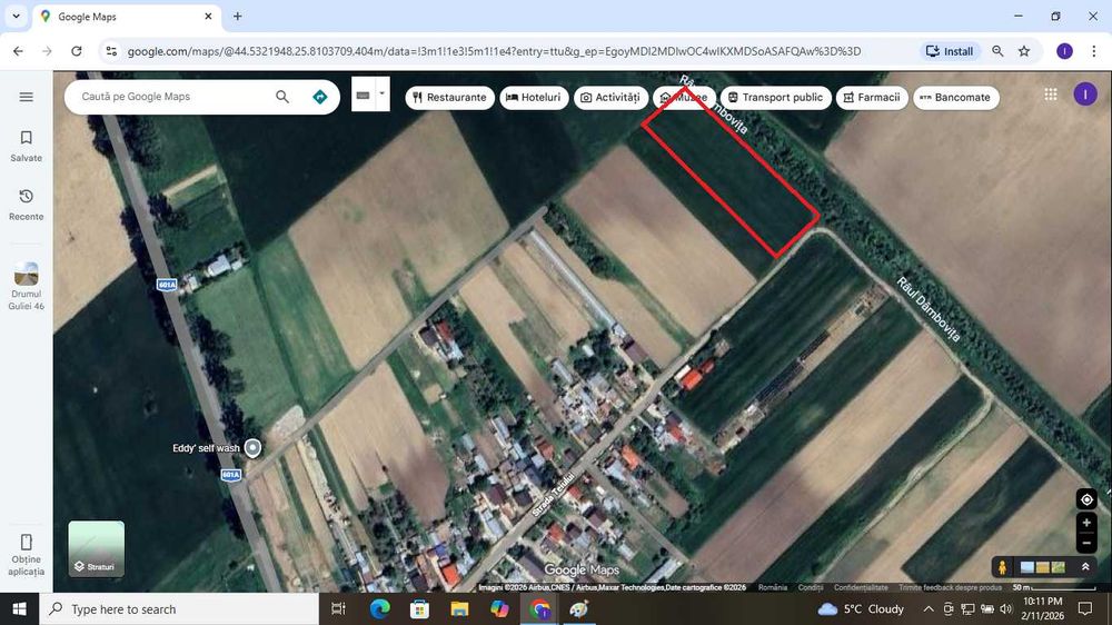 Teren intravilan Cosoba 4650 mp la 20 min de militari Bucuresti