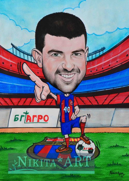 Карикатури  по поръчка, ръчно рисувани