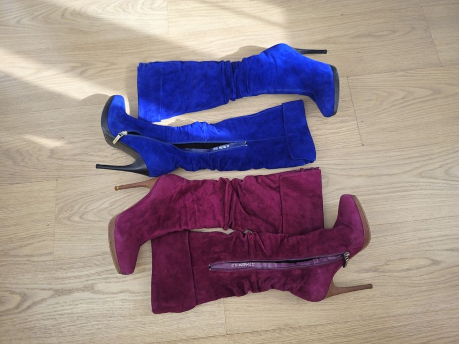 Сапоги синие фиолетовые 37 р.