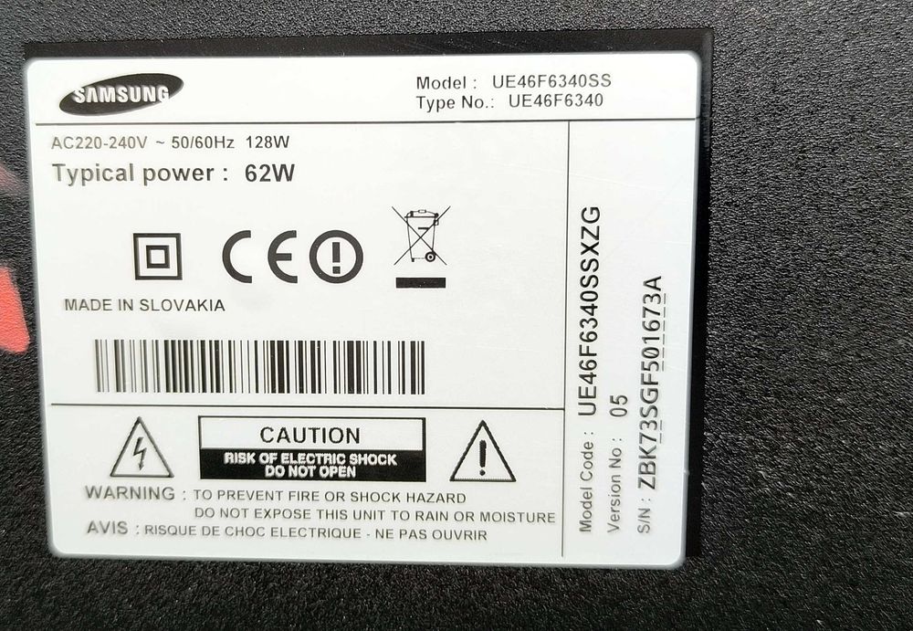 Televizor SMART Samsung UE46F6340SS 46" Full HD LED 3D Wi-Fi–Impecabil