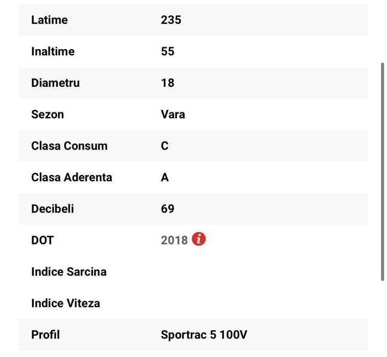Vredestein 235/55 R18 Sportrac 5 100V